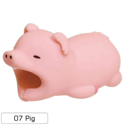 Kaablikaitse Loomade armsa multifilmi hammustuse kerija USB-laadimiskaabli jaoks kõrvaklappide kaabel Sõbrad mobiiltelefoni kaunistusjuhe