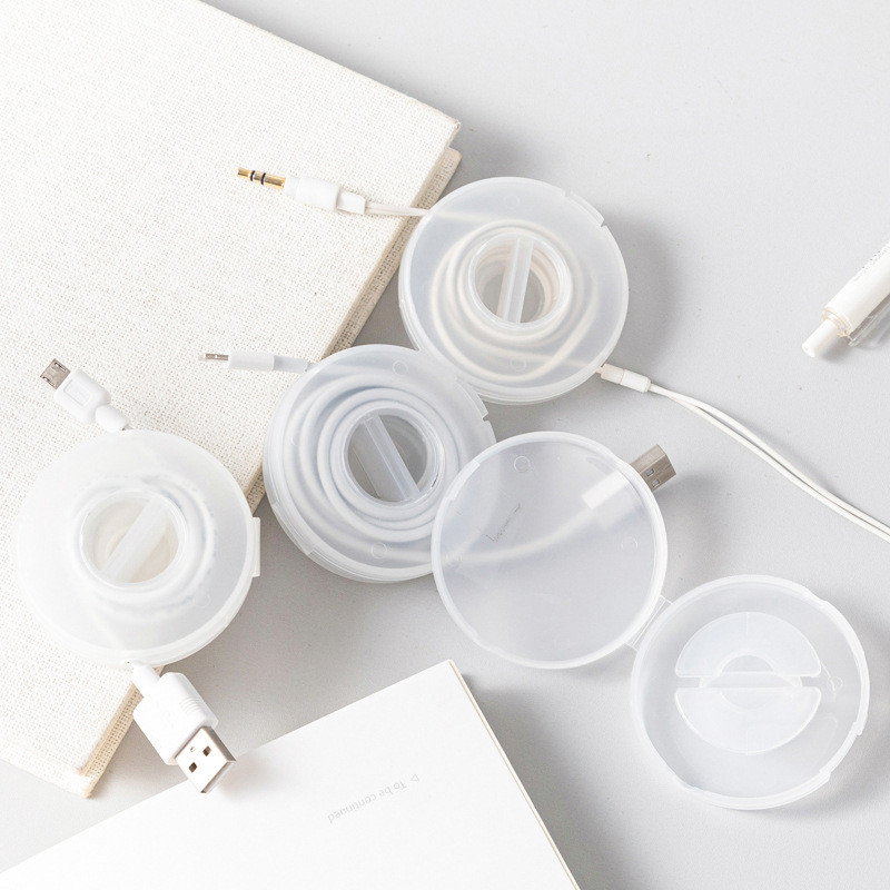 Plastikust hiire kaablihoidik Kõrvaklappide Telefon Laadimiskaabel Andmekaabel Salvestuskarp Juhtmete haldus Kodukontori tarvikud Laud