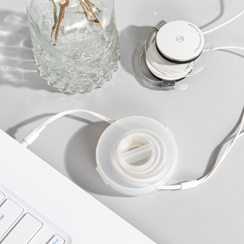 Plastikust hiire kaablihoidik Kõrvaklappide Telefon Laadimiskaabel Andmekaabel Salvestuskarp Juhtmete haldus Kodukontori tarvikud Laud