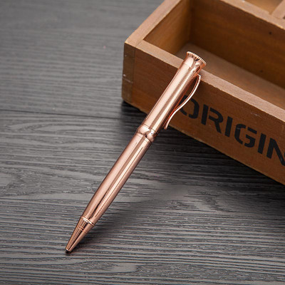 Kreativna visokokvalitetna rotirajuća metalna olovka reklamni poklon Metalna modna kemijska olovka za djevojčice za školske uredske potrepštine