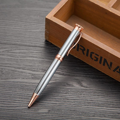 Kreativna visokokvalitetna rotirajuća metalna olovka reklamni poklon Metalna modna kemijska olovka za djevojčice za školske uredske potrepštine