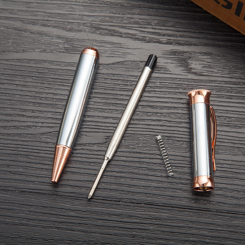 Kreativna visokokvalitetna rotirajuća metalna olovka reklamni poklon Metalna modna kemijska olovka za djevojčice za školske uredske potrepštine