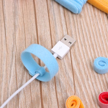 20 τεμ. Καλώδιο κουρτίνας καλωδίου USB Organizer Οικιακό λουρί Φινίρισμα Σταθερό καλώδιο διαχείρισης καλωδίων δεσμών ακουστικών ηλεκτρικού ραβδιού υπολογιστή για iPhone 12 X