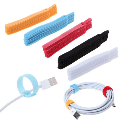 20kom USB kabela za namotavanje organizatora kućnog pojasa dovršavanje fiksnog računala za napajanje slušalica štapić za vezivanje kabela za upravljanje žicom za iPhone 12 X