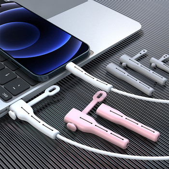 2PCS Протектор за кабел Мек силиконов капак за Apple IPhone USB зарядно Протектор за кабел Протектор против скъсване на кабела Sleeve Saver Wire Wire