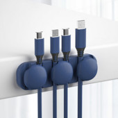 Ατζέντα καλωδίου USB σιλικόνης Περιτύλιγμα καλωδίου Επιτραπέζιο τακτοποιημένο κλιπ διαχείρισης Βάση καλωδίου για ποντίκι Ακουστικά καλωδίων