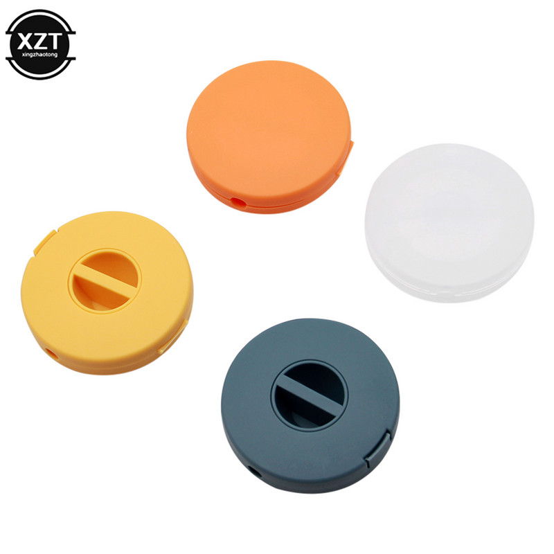 Uus 4 värvi kaasaskantav ümmargune pööratav traatorganisaator kaabli kerija kast laadimiseks andmeliini andmekaabli organiseerija salvestusümbris