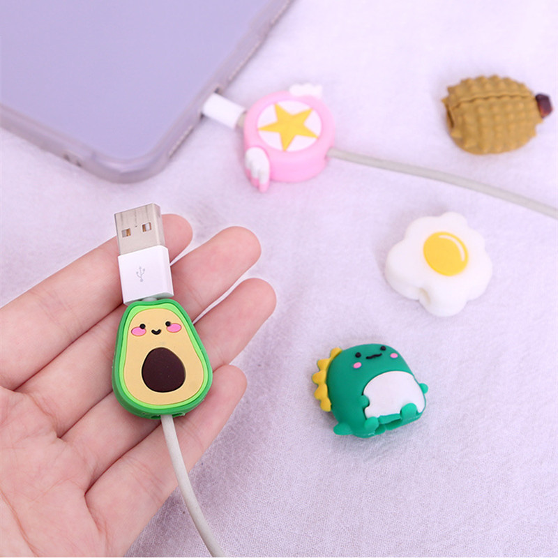 Organizator za namotavanje štitnika za kabel sa slatkim crtanim filmovima za USB kabel za punjenje Kabel za slušalice ugrize Kabel za podatkovnu liniju Prekrasan zaštitni poklopac