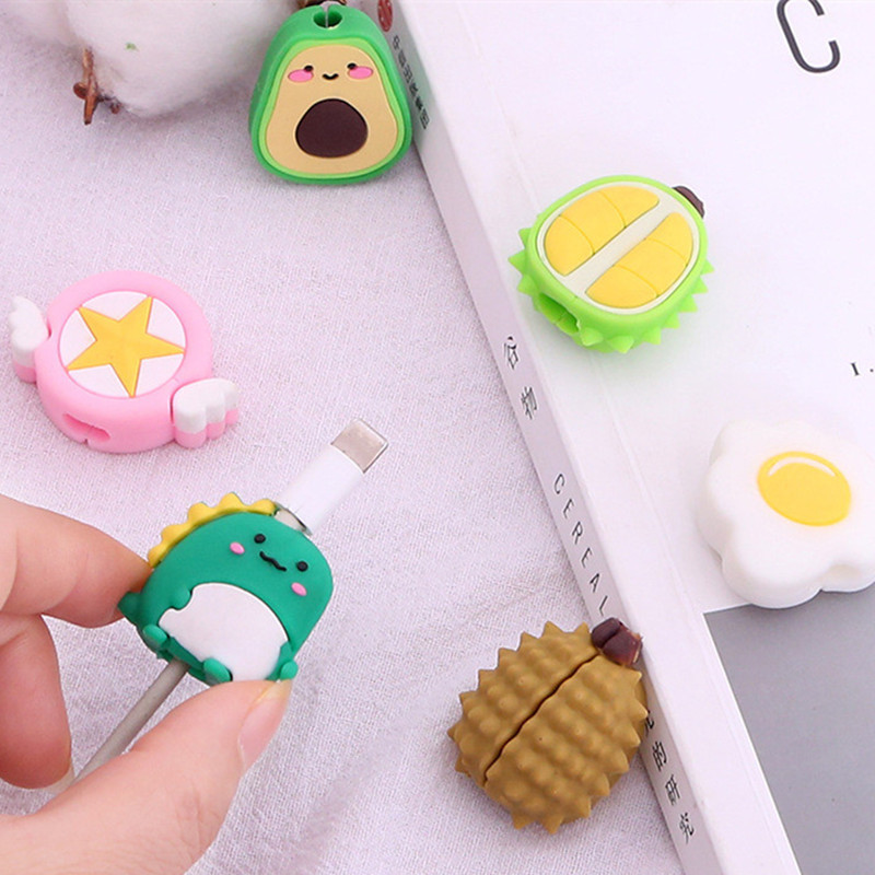 Organizator za namotavanje štitnika za kabel sa slatkim crtanim filmovima za USB kabel za punjenje Kabel za slušalice ugrize Kabel za podatkovnu liniju Prekrasan zaštitni poklopac