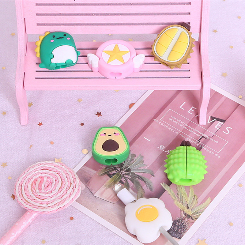 Organizator za namotavanje štitnika za kabel sa slatkim crtanim filmovima za USB kabel za punjenje Kabel za slušalice ugrize Kabel za podatkovnu liniju Prekrasan zaštitni poklopac