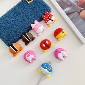 Kawaii Cute Fruit Cartoon Cable Protector Bite Organizer Životinja USB Punjenje Kabel za slušalice Buddy Cellphone Decor Wire