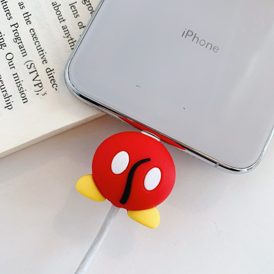 Kawaii Cute Fruit Cartoon Cable Protector Bite Organizer Životinja USB Punjenje Kabel za slušalice Buddy Cellphone Decor Wire