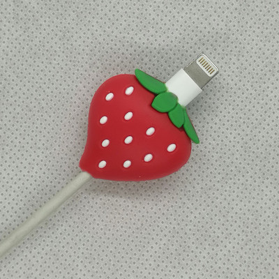Kawaii Cute Fruit Cartoon Cable Protector Bite Organizer Životinja USB Punjenje Kabel za slušalice Buddy Cellphone Decor Wire