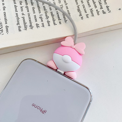 Kawaii Cute Fruit Cartoon Cable Protector Bite Organizer Životinja USB Punjenje Kabel za slušalice Buddy Cellphone Decor Wire