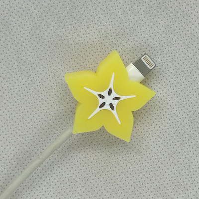 Kawaii Cute Fruit Cartoon Cable Protector Bite Organizer Životinja USB Punjenje Kabel za slušalice Buddy Cellphone Decor Wire