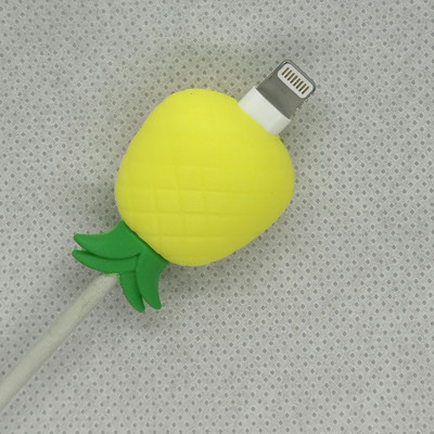 Kawaii Cute Fruit Cartoon Cable Protector Bite Organizer Životinja USB Punjenje Kabel za slušalice Buddy Cellphone Decor Wire