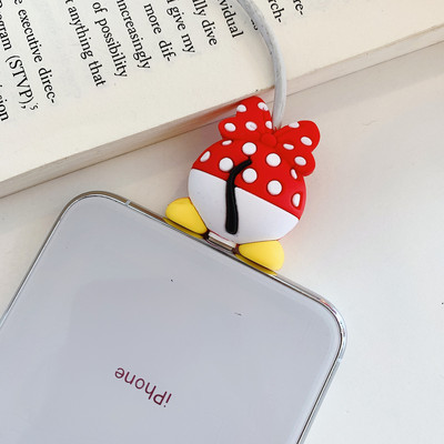 Kawaii Cute Fruit Cartoon Cable Protector Bite Organizer Životinja USB Punjenje Kabel za slušalice Buddy Cellphone Decor Wire