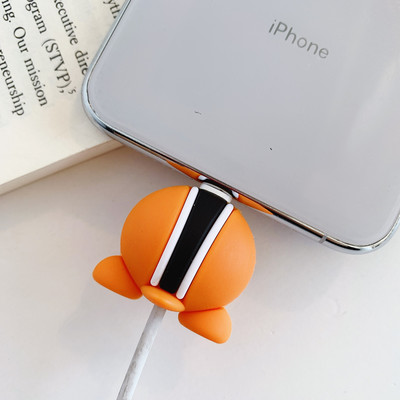 Kawaii Cute Fruit Cartoon Cable Protector Bite Organizer Životinja USB Punjenje Kabel za slušalice Buddy Cellphone Decor Wire