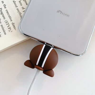 Kawaii Cute Fruit Cartoon Cable Protector Bite Organizer Životinja USB Punjenje Kabel za slušalice Buddy Cellphone Decor Wire