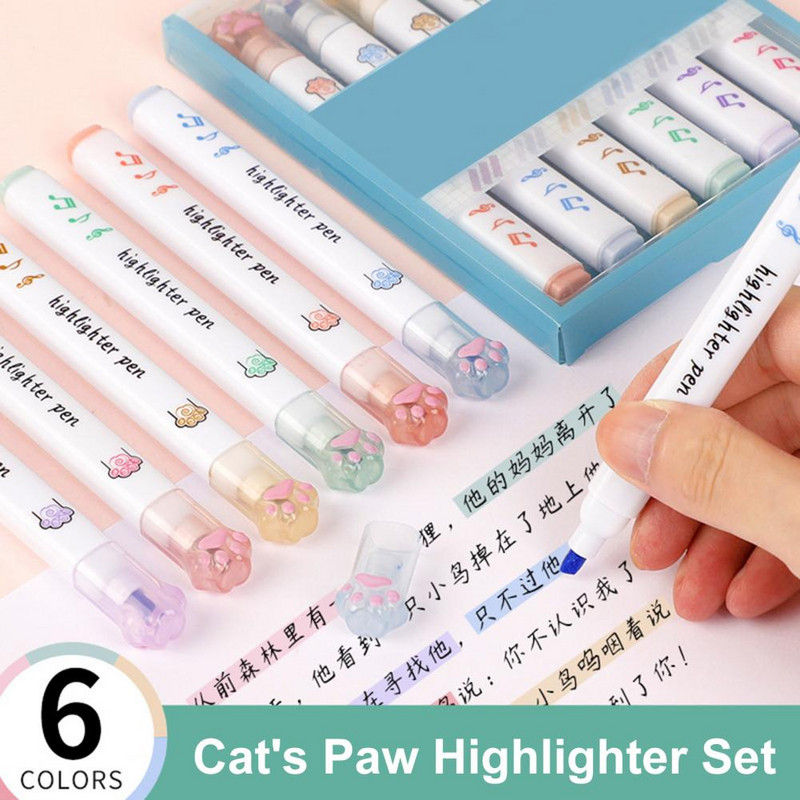 6Pcs korisne olovke za označavanje Olovke za glatke grafite za pisanje Brzo sušeće tinte Bez mirisa Olovke za grafite za označavanje