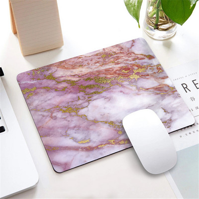 Mramorová podložka pod myš v severskom štýle, malá podložka pod myš pre počítač, notebook, obdĺžniková podložka pod myš s protišmykovou gumovou základňou, podložka pod stôl, príslušenstvo pre stôl