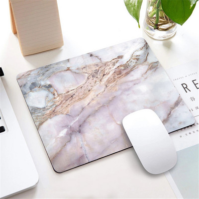 Mramorová podložka pod myš v severskom štýle, malá podložka pod myš pre počítač, notebook, obdĺžniková podložka pod myš s protišmykovou gumovou základňou, podložka pod stôl, príslušenstvo pre stôl