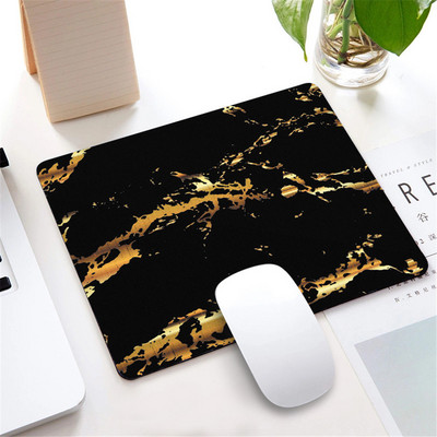 Mramorová podložka pod myš v severskom štýle, malá podložka pod myš pre počítač, notebook, obdĺžniková podložka pod myš s protišmykovou gumovou základňou, podložka pod stôl, príslušenstvo pre stôl