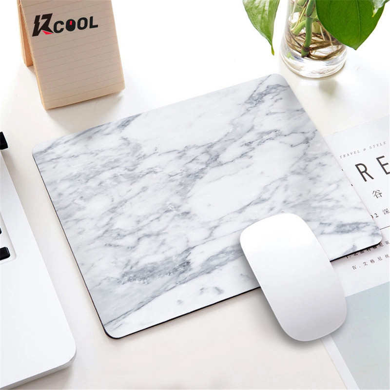 Mramorová podložka pod myš v severskom štýle, malá podložka pod myš pre počítač, notebook, obdĺžniková podložka pod myš s protišmykovou gumovou základňou, podložka pod stôl, príslušenstvo pre stôl