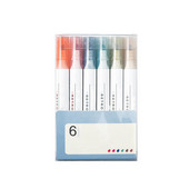 6Pcs/Set Creative Highlighter Pen Plastični marker Označite bilješke, highlighter markeri Olovka za crtanje grafita Umjetničke olovke za studente