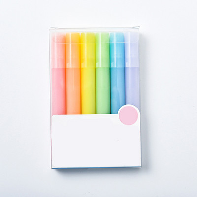 6Pcs/Set Creative Highlighter Pen Plastični marker Označite bilješke, highlighter markeri Olovka za crtanje grafita Umjetničke olovke za studente