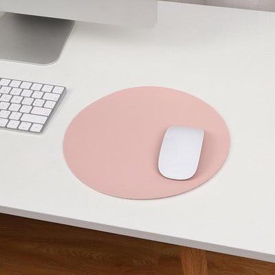 Vízálló PU bőr egérpad Gaming egérpad Egyszerű, egyszínű csúszásgátló számítógépes asztali kiegészítők Iskolai irodai kiegészítők