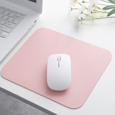 Vízálló PU bőr egérpad Gaming egérpad Egyszerű, egyszínű csúszásgátló számítógépes asztali kiegészítők Iskolai irodai kiegészítők