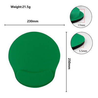 Pelės kilimėlis EVA atramos apyrankės žaidimų pelės kilimėlis Vienspalvis pelių kilimėlis Patogus pelės kilimėlis su riešo atrama kompiuteriniam nešiojamam kompiuteriui