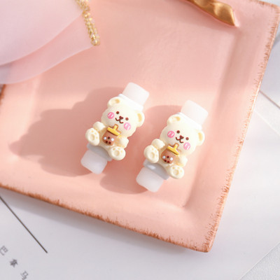 2db Cute Animal Kábelvédő Iphone Usb Kábel Rendező Chompers Töltő Vezeték Tartó Iphone Kábelhez