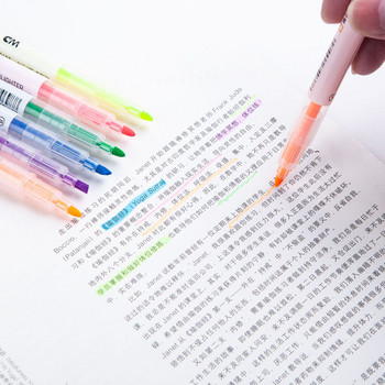 Μαρκαδόρος για μαθητές Σετ μαρκαδόρου 6 χρωμάτων σετ μαρκαδόρου σε χρώμα ζαχαρωτό ημερολόγιο τσέπης μαρκαδόρος μαρκαδόρος ανοιχτόχρωμο μαρκαδόρο