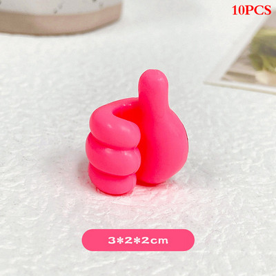 10Pcs Thumb Hooks Αυτοκόλλητο σετ επιτραπέζιου θήκης καλωδίων Αυτοκόλλητο γάντζο τοίχου Κρεμάστρα πολλαπλών χρήσεων Cable Organizer