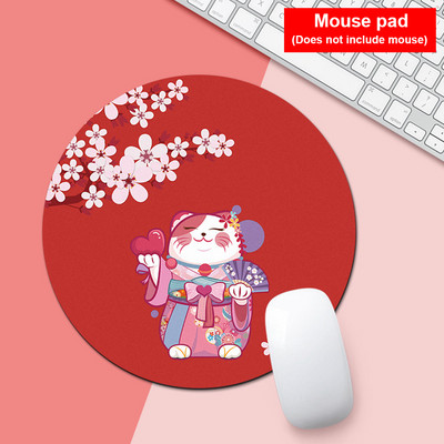 200 mm Kawaii okrugla podloga za miš Podloga za stol Podloga za prijenosno računalo Podloga za miš za uredsko računalo Tipkovnica računala Neklizajuća gumena podloga za stol kovrik za myši