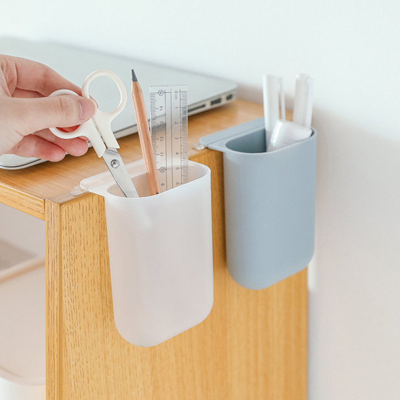 Samoljepljiva PP stolna viseća kutija za olovke Kutija za pohranu papira Daljinski upravljač Uredski stolni organizator Uredska pohrana Držač za olovke