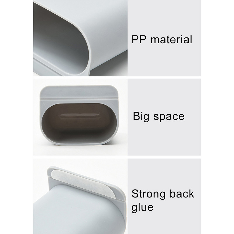 Samoljepljiva PP stolna viseća kutija za olovke Kutija za pohranu papira Daljinski upravljač Uredski stolni organizator Uredska pohrana Držač za olovke