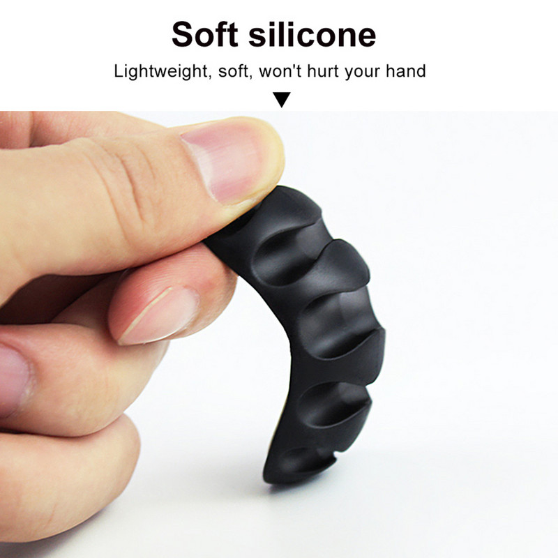 7 rupa Silikonski namotač kabela Organizator USB kabela Namotač žice Stezaljke za držanje kabela za držač kabela za slušalice