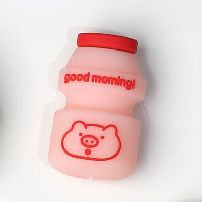 2 tk laadimiskaabli hammustuskaitse andmeliini juhe armas multifilmi pehme PVC kate Apple Android Type-C Cola avokaado lille jaoks