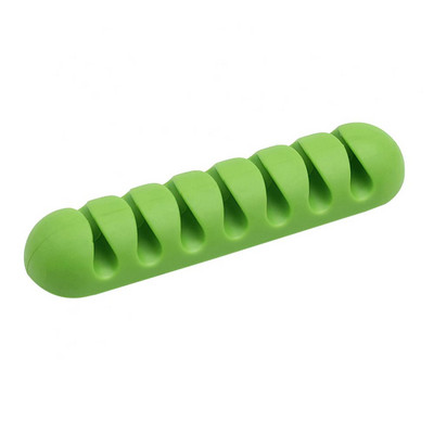 7-dierkový silikónový navíjač káblov, organizér USB káblov, navíjač drôtov, spony na správu káblov pre myš, slúchadlá, držiak kábla slúchadiel