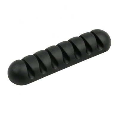 7-dierkový silikónový navíjač káblov, organizér USB káblov, navíjač drôtov, spony na správu káblov pre myš, slúchadlá, držiak kábla slúchadiel