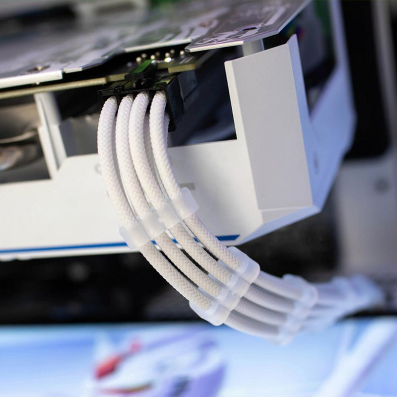 24 ks PC káblových hrebeňových svoriek, organizér 6pinových, 8pinových, 24pinových pre 3,0-3,6 mm počítačové riadiace svorky, napájacie káble, konektory...