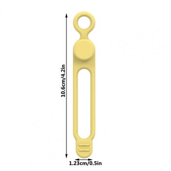 5 τμχ QOOVI Cable Organizer Wire Wire Wire 10,6cm Κλιπ διαχείρισης καλωδίου USB για θήκη ακουστικών Προστασία καλωδίου πληκτρολογίου ποντικιού