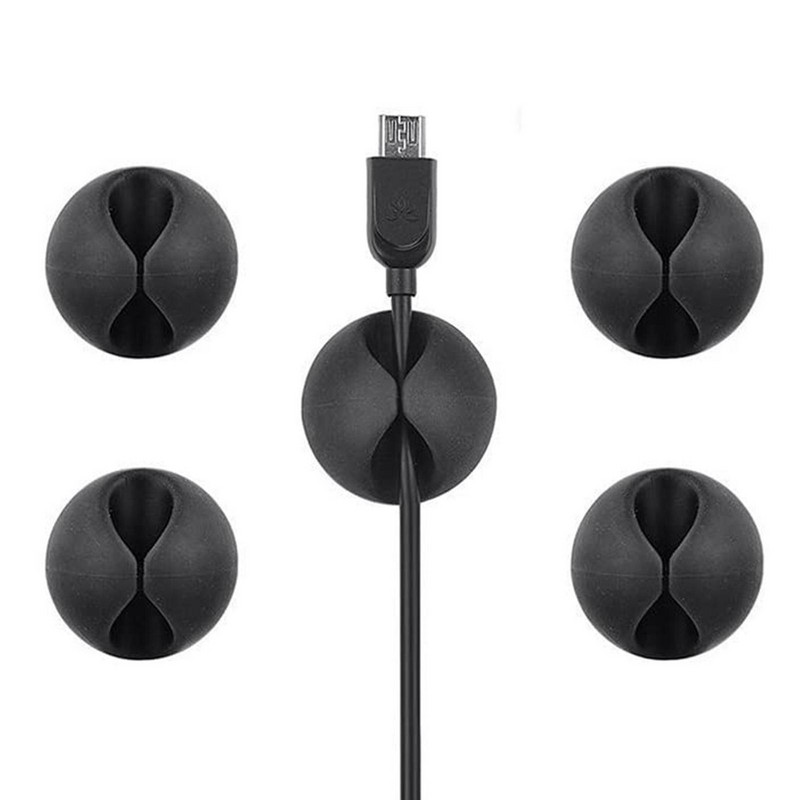 10kom USB organizator kabela Namotač žice Držač slušalica Stezaljka kabela Uredski stolni telefonski kabeli Silikonski fiksator vezice Upravljanje žicama