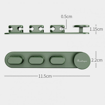 Ατζέντα καλωδίου USB σιλικόνης Περιτύλιγμα καλωδίου Επιτραπέζιο τακτοποιημένο κλιπ διαχείρισης Στήριγμα καλωδίου για ποντικιού Ακουστικά καλωδίων