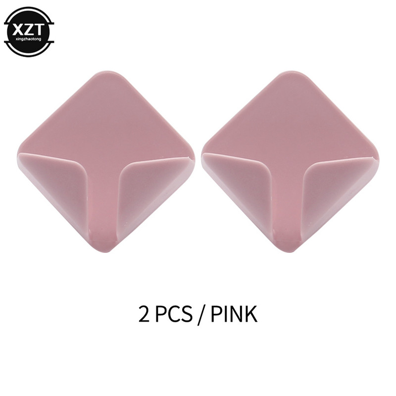 Radošs sienas kontaktligzdas āķis bez izsekojamības lipīga āķa stieples turētājs Uzglabāšana virtuves guļamistabas statīvs, 2 iepakojumi