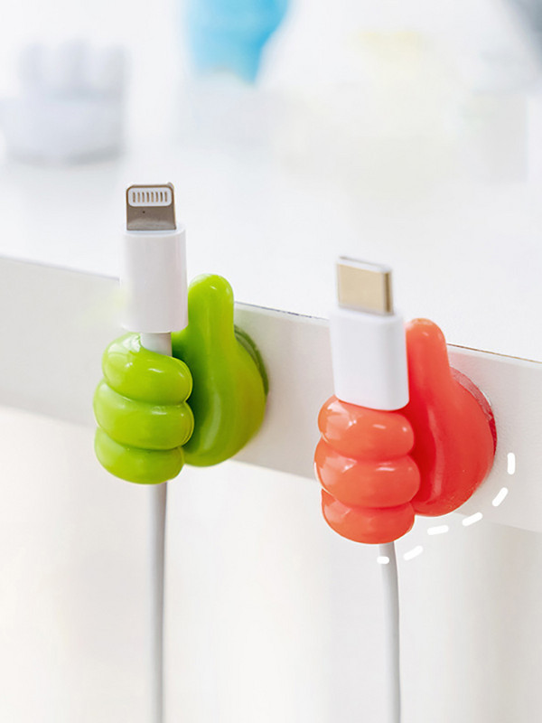 10 kom. Kukice za palčeve Ljepljivi držač kabela Stolni set Samoljepljiva zidna kuka Organizator podatkovnog kabela Vješalica Višenamjenska kopča