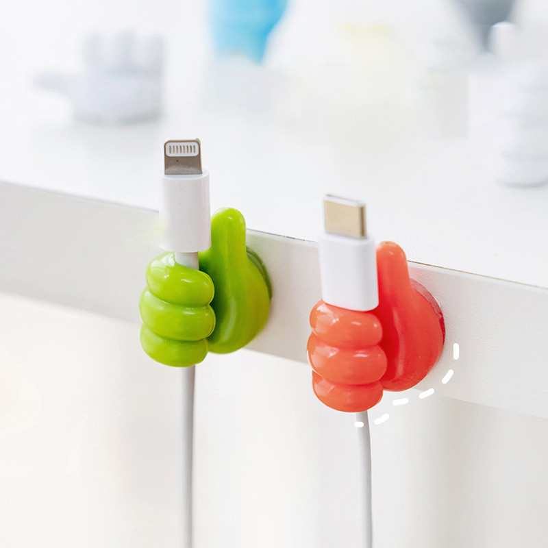 10 kom. Kukice za palčeve Ljepljivi držač kabela Stolni set Samoljepljiva zidna kuka Organizator podatkovnog kabela Vješalica Višenamjenska kopča